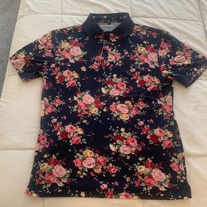 Men’s Floral Polo M